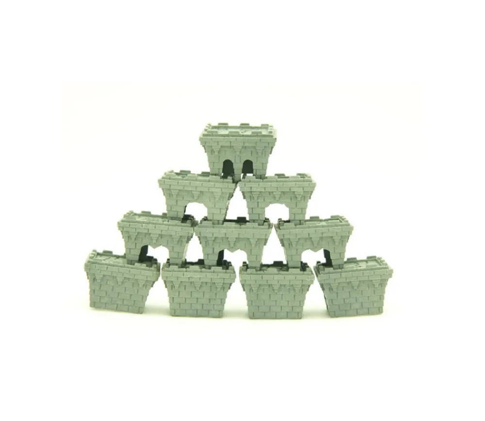 Tout Pour le Jeu 40 Pions tours de Château empilables pour jeux 28x28x20 mm