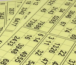 Tout Pour le Jeu 10 planches de 6 cartons loto rigides