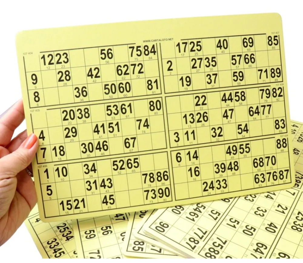 Tout Pour le Jeu 10 planches de 6 cartons loto rigides