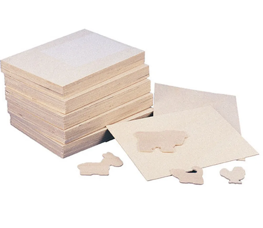 Tout Pour le Jeu 10 Plaques fines en bois contreplaqué 33 x 24 cm