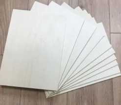 Tout Pour le Jeu 10 Plaques fines en bois contreplaqué 33 x 24 cm