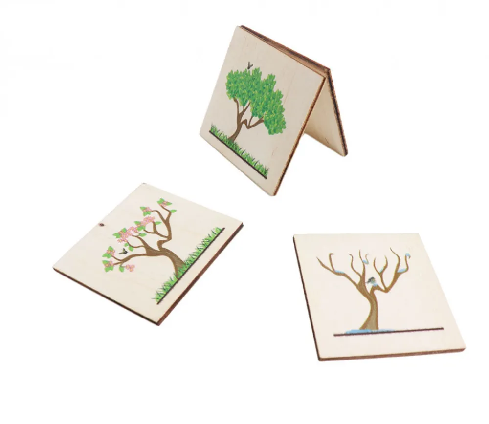 Tout Pour le Jeu 4 plaquettes bois 5 cm : les 4 saisons
