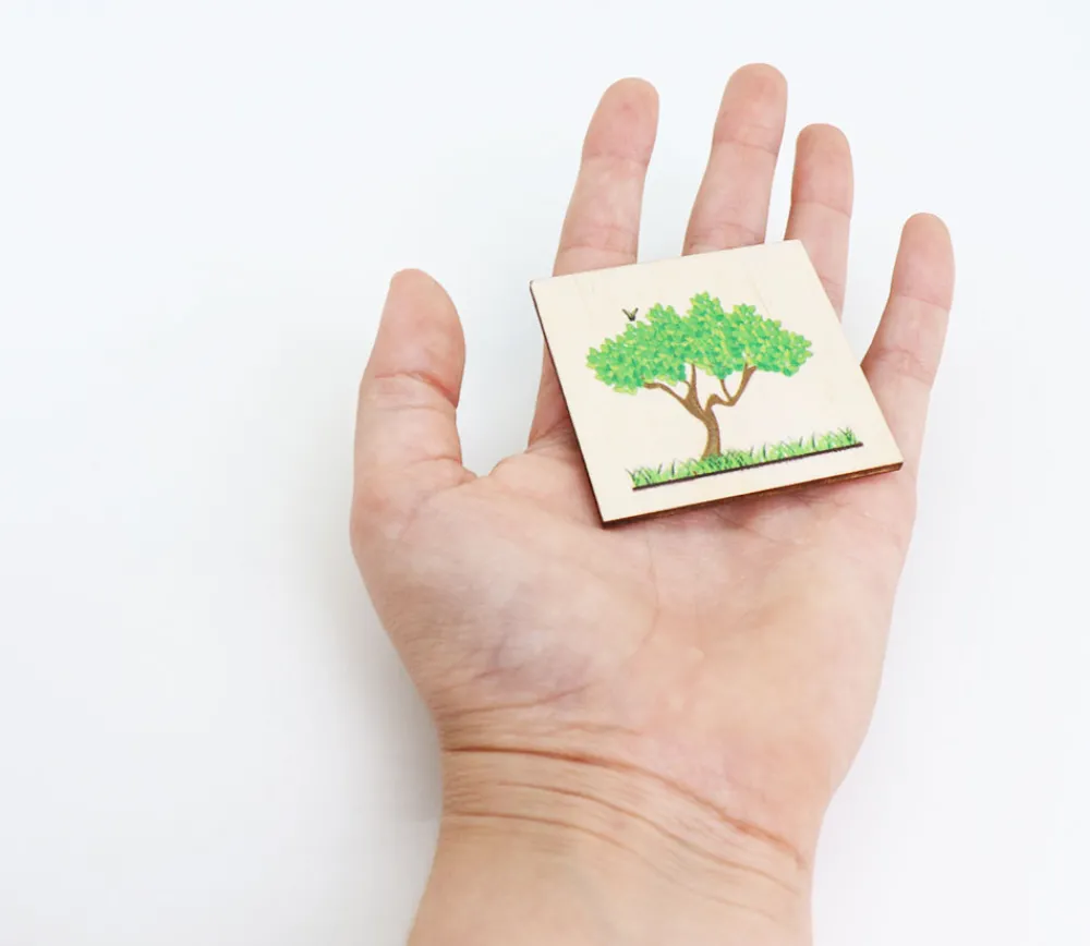 Tout Pour le Jeu 4 plaquettes bois 5 cm : les 4 saisons