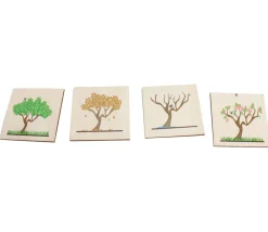 Tout Pour le Jeu 4 plaquettes bois 5 cm : les 4 saisons