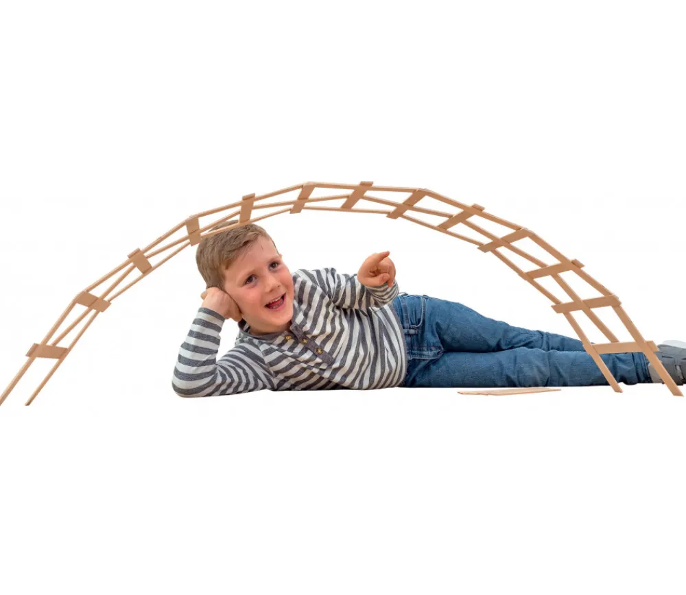 Tout Pour le Jeu 99 plaquettes en bois naturel 18 cm grands batonnets construction jeux