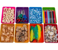Tout Pour le Jeu 5 plateaux verts Bioplastique barquettes 12 x 18 x 2.5 cm PM