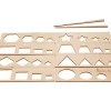 Tout Pour le Jeu 8 pochoirs traçages formes géométriques en bois
