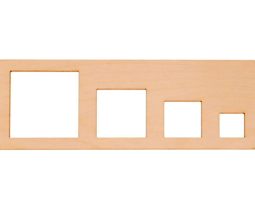 Tout Pour le Jeu 8 pochoirs traçages formes géométriques en bois
