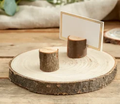 Tout Pour le Jeu 50 porte cartes rondins en bois - Ø 30 mm