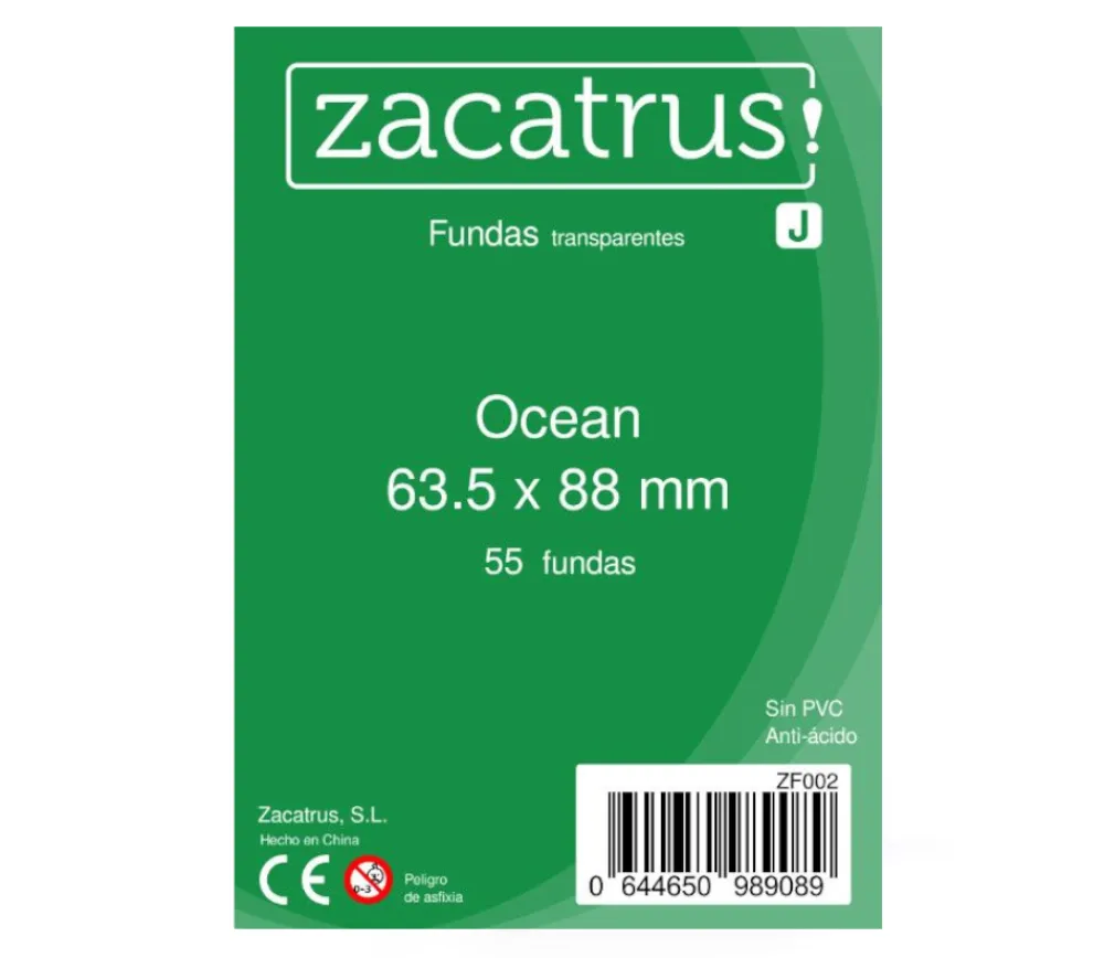 Tout Pour le Jeu 55 protèges cartes 63.5 x 88 mm pochette sleeves - Ocean qualité standard