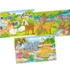 Tout Pour le Jeu 3 puzzles 24 pièces en bois animaux 27 x 17 cm