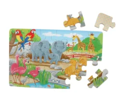 Tout Pour le Jeu 3 puzzles 24 pièces en bois animaux 27 x 17 cm