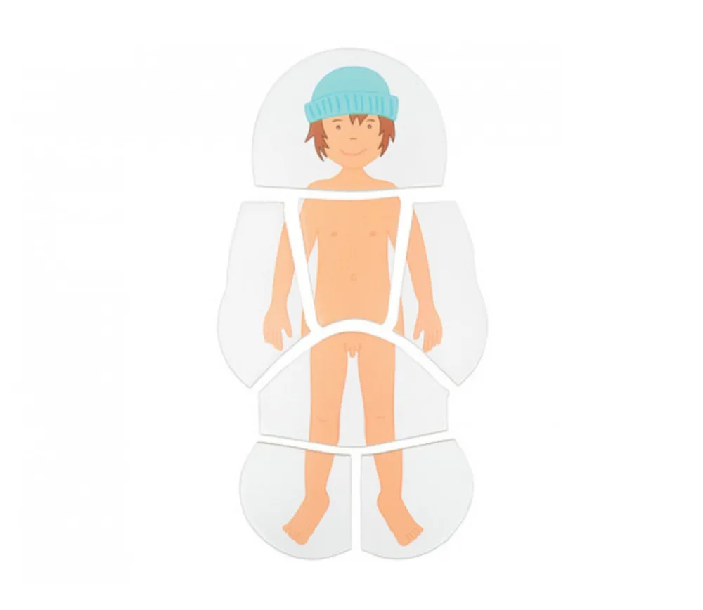 Enfant Tout Pour le Jeu 4 puzzles à étage - anatomie garçon de 28 pièces