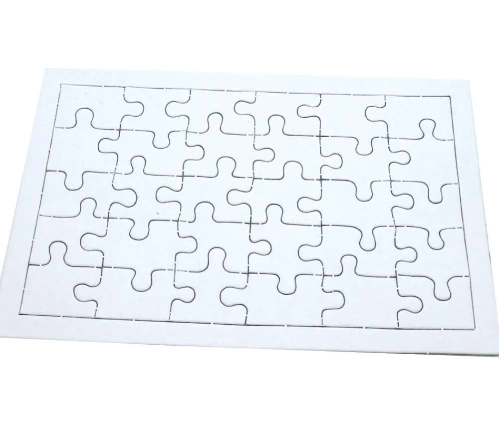 Tout Pour le Jeu 10 Puzzles carton blanc 30 pièces à personnaliser 20 x 13 cm