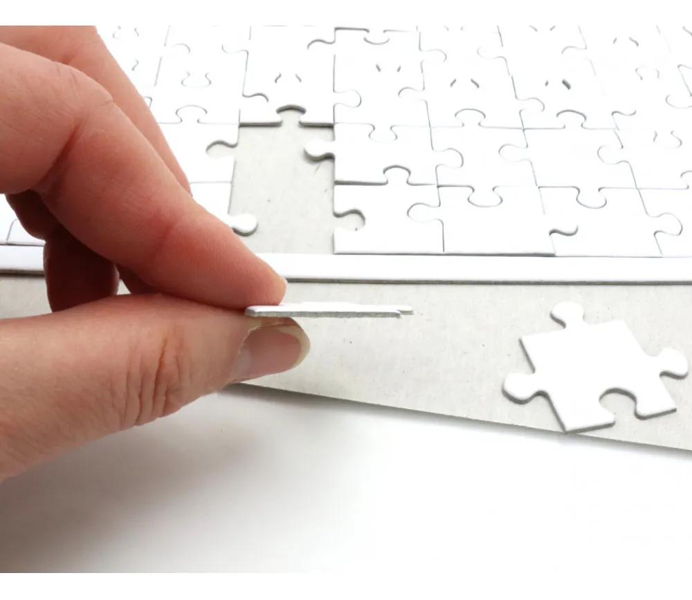 Tout Pour le Jeu 10 Puzzles carton blanc 54 pièces à personnaliser 24 x 16 cm