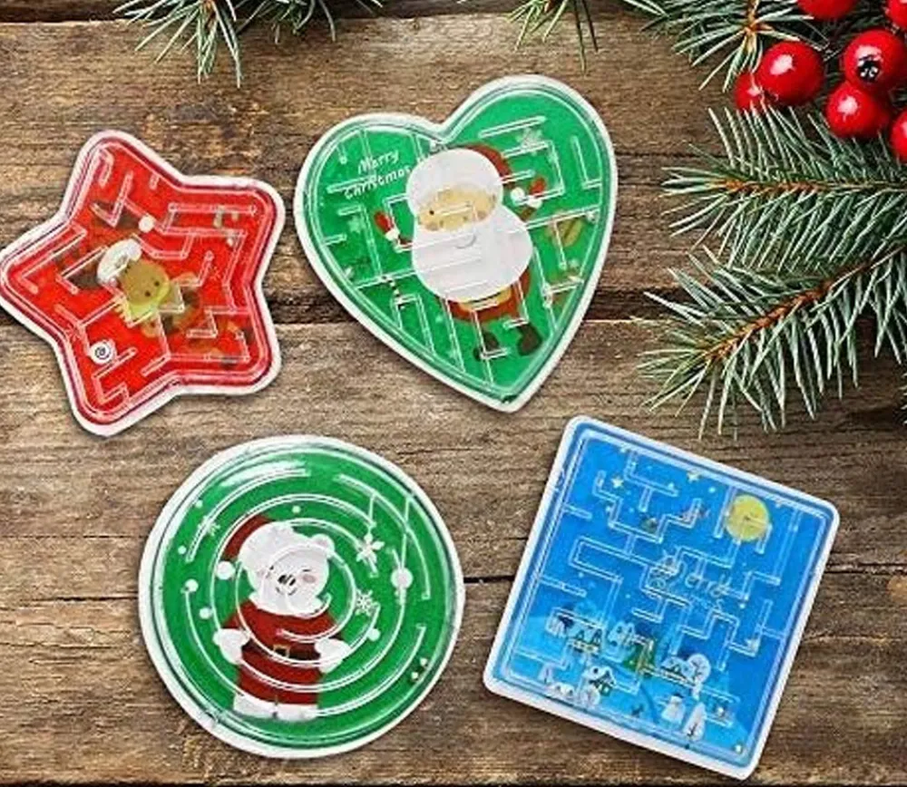 Tout Pour le Jeu 48 puzzles de labyrinthe décor Noël enfant