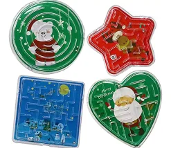 Tout Pour le Jeu 48 puzzles de labyrinthe décor Noël enfant