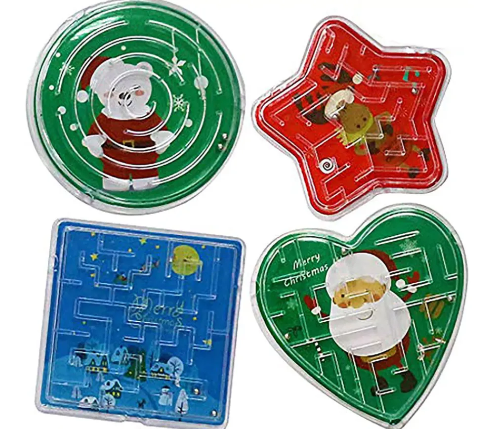 Tout Pour le Jeu 48 puzzles de labyrinthe décor Noël enfant