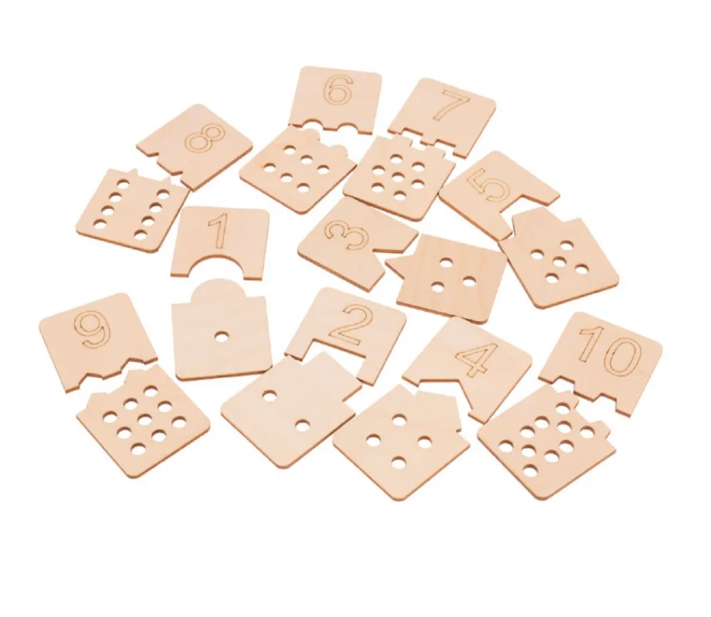 Tout Pour le Jeu 10 Puzzles des chiffres - 2 pièces à assembler