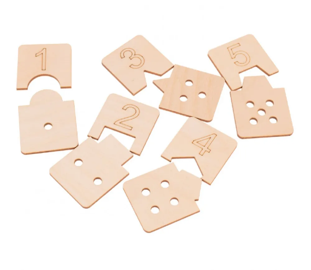 Tout Pour le Jeu 10 Puzzles des chiffres - 2 pièces à assembler