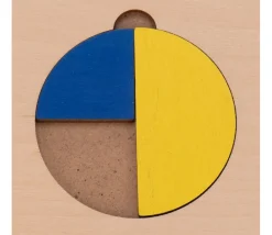 Tout Pour le Jeu 3 Puzzles fractions et portions en bois