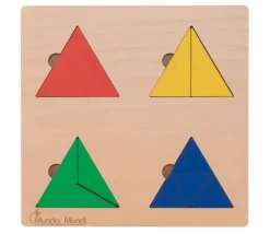 Tout Pour le Jeu 3 Puzzles fractions et portions en bois