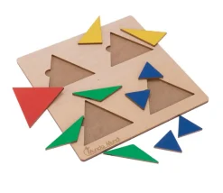 Tout Pour le Jeu 3 Puzzles fractions et portions en bois