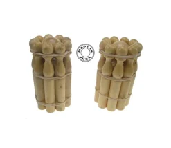 Enfant Tout Pour le Jeu 9 quilles bois verni 14 cm + boule - Fabrication française