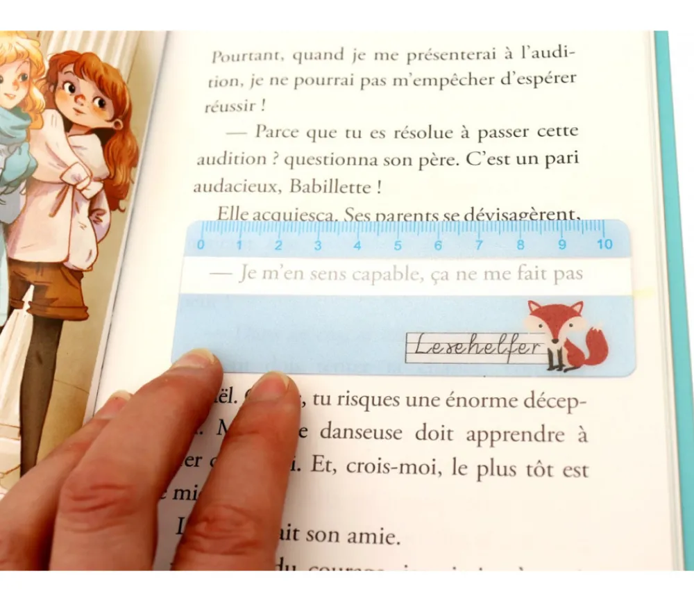 Tout Pour le Jeu 6 Règles d'aide à la lecture renard 11 x 4 cm