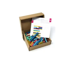 Tout Pour le Jeu 100 réglettes bois Rewood 10 couleurs Montessori 1 à 10 cm avec section unité