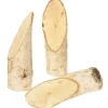 Tout Pour le Jeu 5 rondins en bois biseautés avec écorce. Hauteur environ 14 cm.