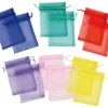 Tout Pour le Jeu 12 Sacs colorés organzine 9 x 12 cm