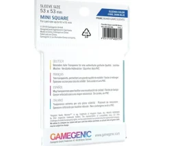 Tout Pour le Jeu 50 sleeves 53 x 53 mm pour cartes de 51 x 51 mm mini square pochette sleeves