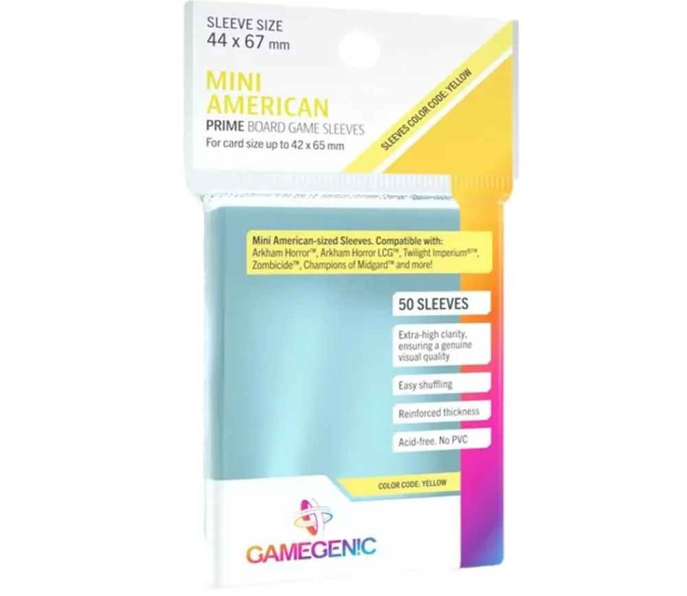 Tout Pour le Jeu 50 sleeves pour cartes 42 x 65 mm mini américain pochette sleeves