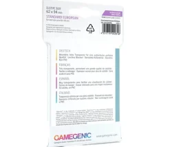 Tout Pour le Jeu 50 sleeves pour cartes 60 x 92 mm standard jeu de carte européen pochette sleeves