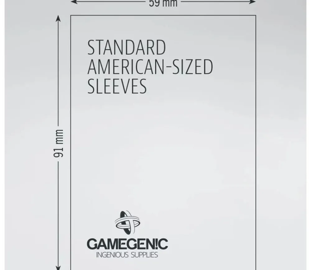 Tout Pour le Jeu 50 sleeves pour cartes 57 x 89 mm standard américain pochette sleeves