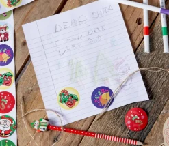 Tout Pour le Jeu 100 stickers décor Noël ronds de 3.8 cm