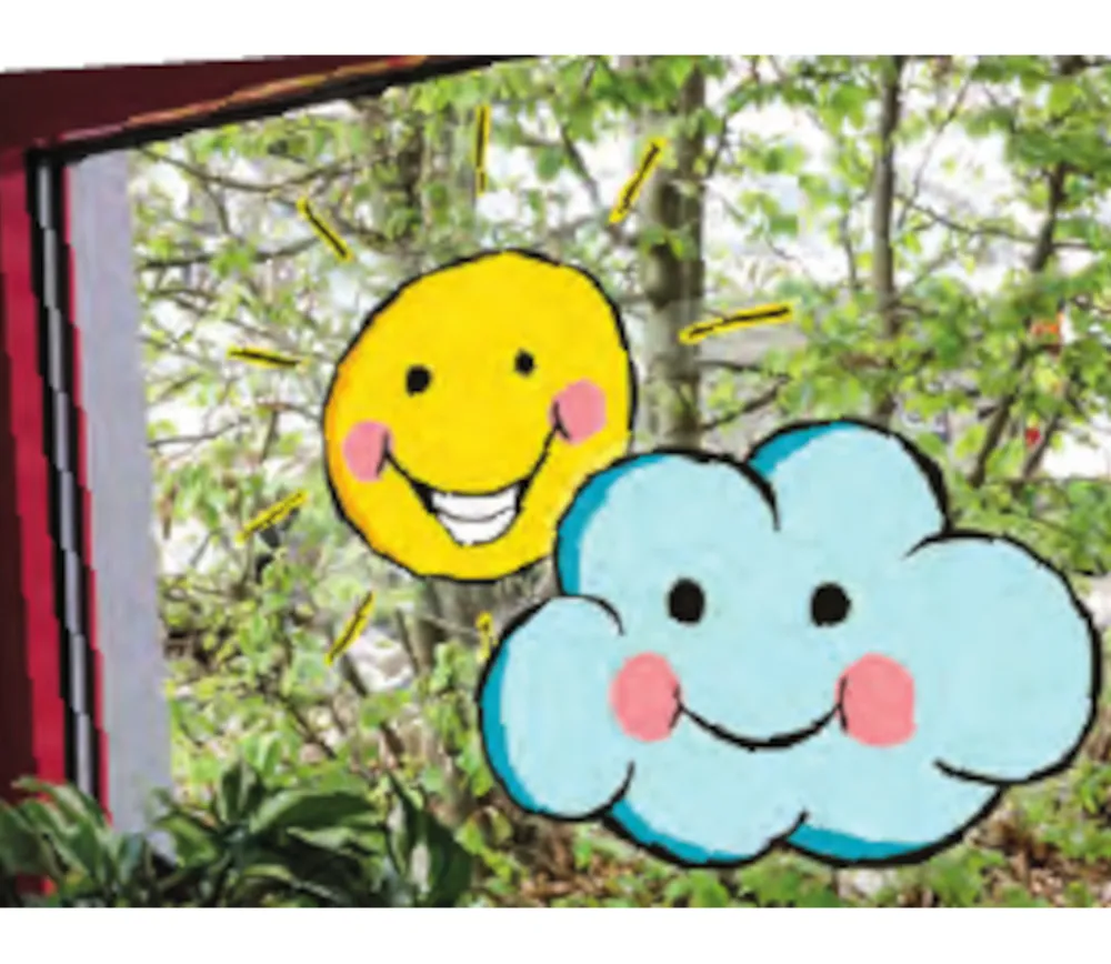 Tout Pour le Jeu 36 Stickers fenêtre météo repositionnables