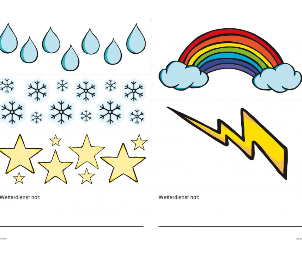 Tout Pour le Jeu 36 Stickers fenêtre météo repositionnables