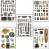 Tout Pour le Jeu 100 Stickers repositionnables décorations plateaux de jeux Battle Mat
