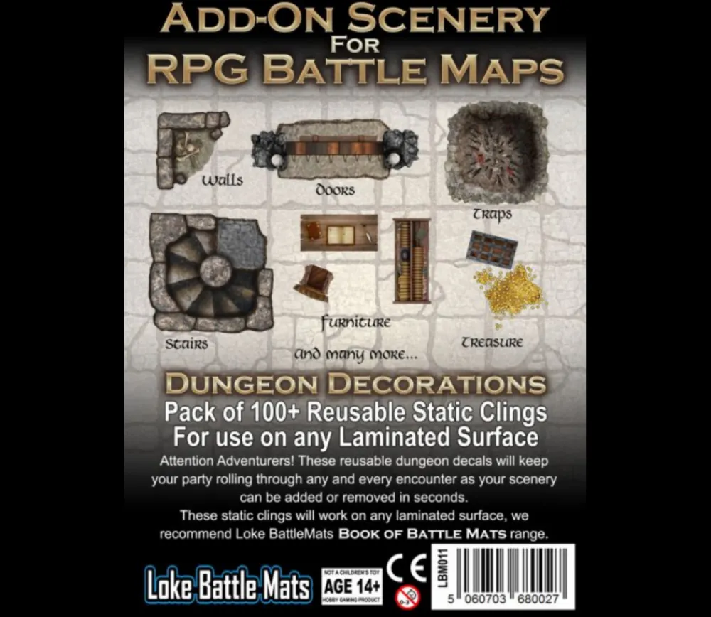 Tout Pour le Jeu 100 Stickers repositionnables décorations plateaux de jeux Battle Mat