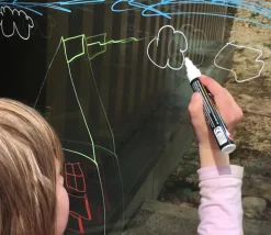 Enfant Tout Pour le Jeu 8 stylos à craie liquide couleurs vives pour tableau, ardoise, vitres