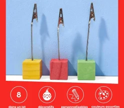 Tout Pour le Jeu 18 Supports cubes avec clip - porte cartes et photos