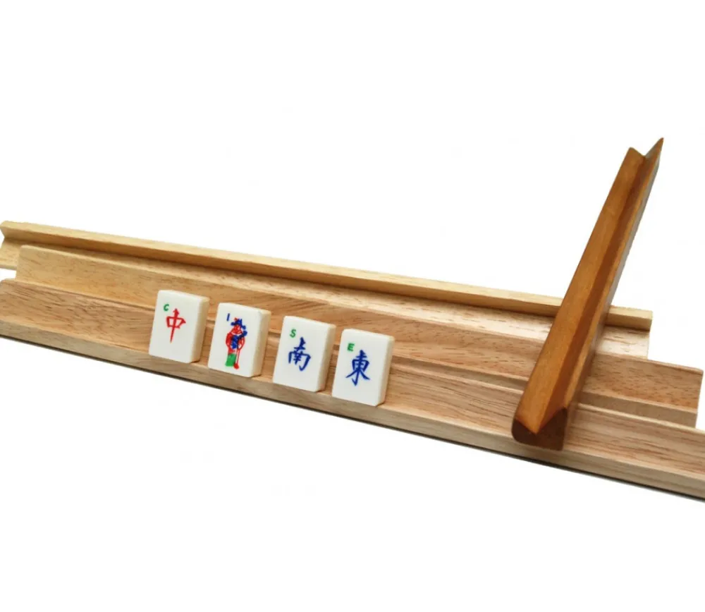 Tout Pour le Jeu 4 supports de pions pour jeu de lettres ou mah-jong 40 x 2 cm