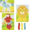 Tout Pour le Jeu 3 tableaux jeux de laçage bois animaux