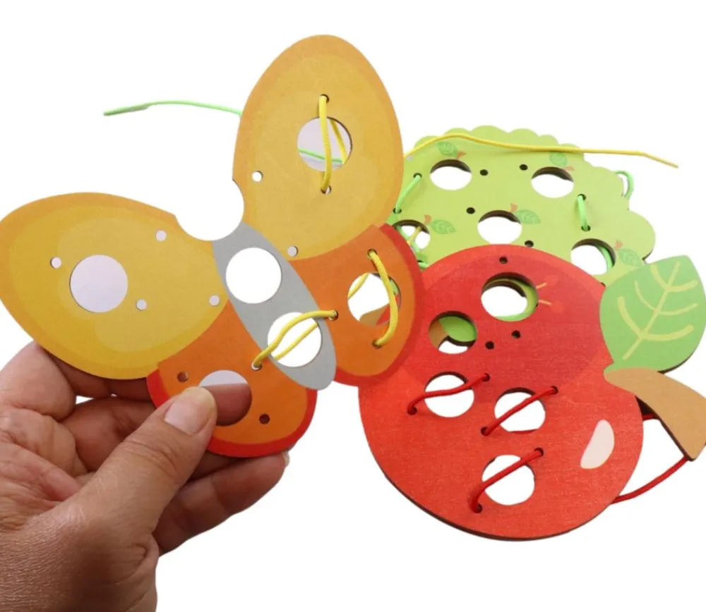 Tout Pour le Jeu 3 tableaux jeux de laçage bois verger