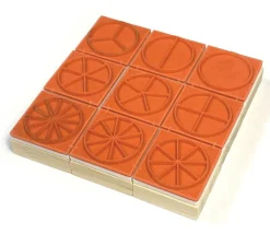 Tout Pour le Jeu 9 tampons fractions en rond