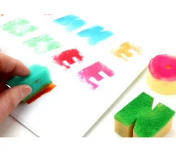 Tout Pour le Jeu 26 tampons lettres alphabet en éponge 4/5 cm