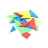 Tout Pour le Jeu 4 tangrams en re-plastique coloré 9.8 x 9.8 cm