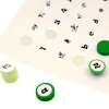 Tout Pour le Jeu 216 étiquettes 12 mm rondes autocollantes blanches pastille